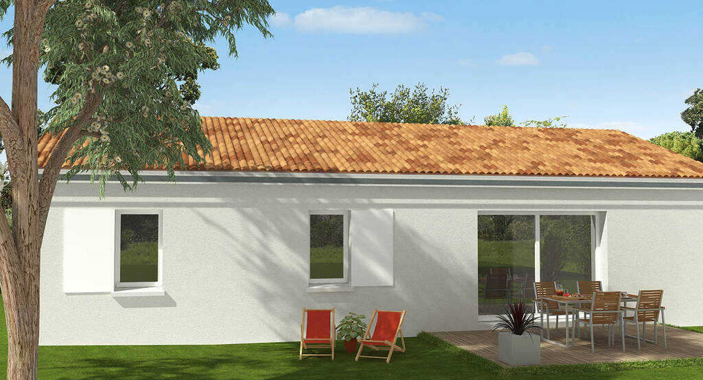 avant projet 3d - maison traditionnelle - 80 m²