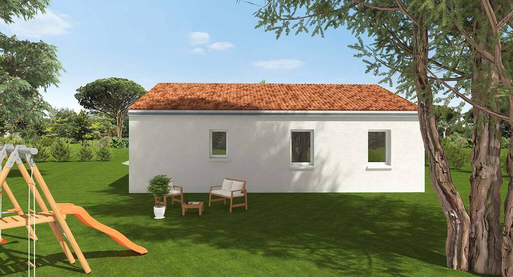 avant projet 3d - maison traditionnelle - 92.14 m²