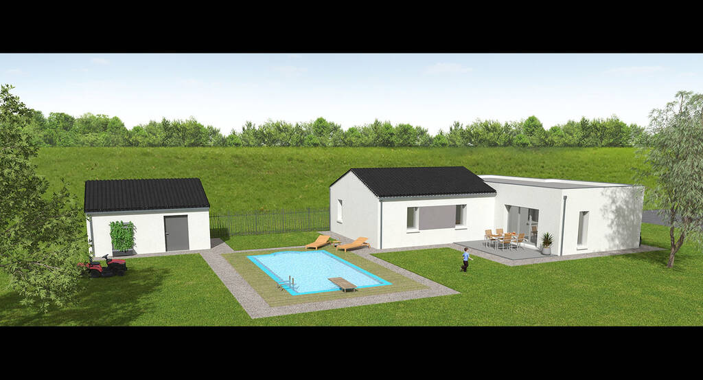 Maison contemporaine - 103.50m² - Sérigné - 2